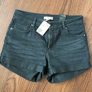 H&M Black jean shorts